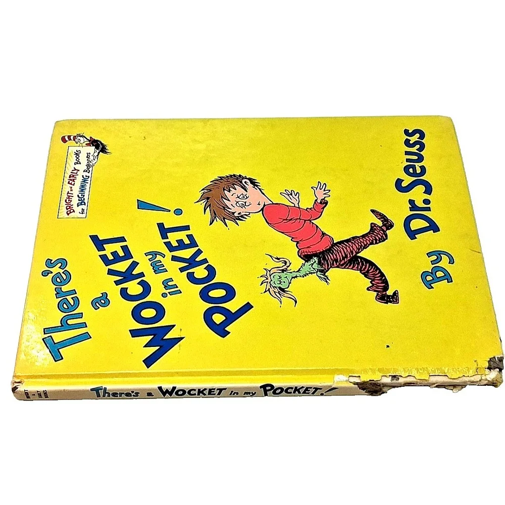 There's a Wocket in My Pocket Dr. Seuss 1st Edition 1974 Bright and Early Books